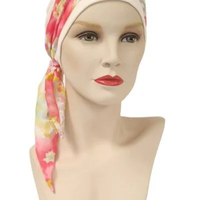 Mini scarf with hat floral